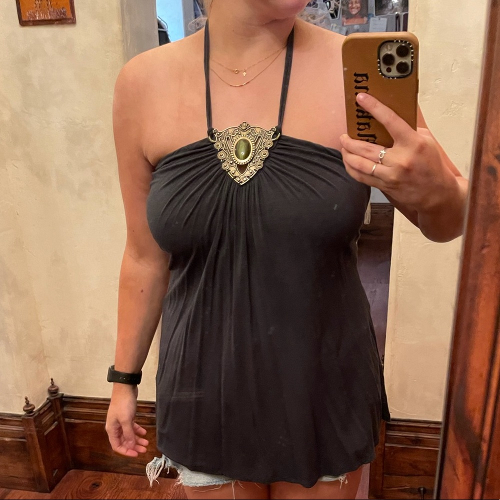 Halter Top with Gem